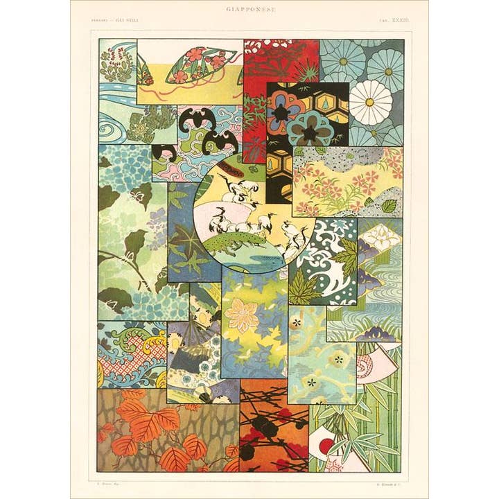 Found Image Press - Wholesale Stationery/Notecard Set - Greeting Card DA-496 Japanese Design Motifs
