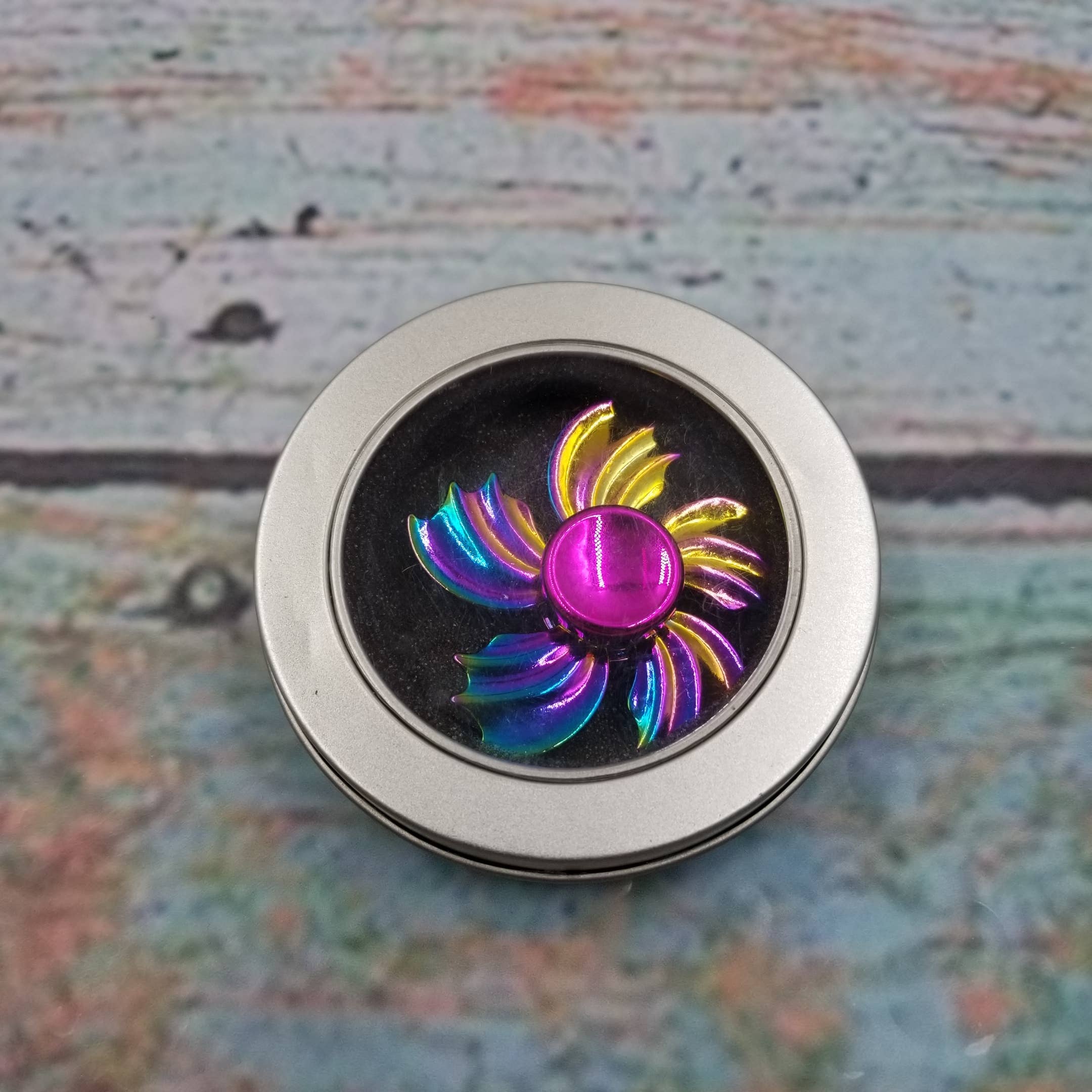 MIAS SHOP - Vente Fidget/jouet anti-stress – enfant - Jouet Anti-Stress Gyro à Bout de Doigt en Métal avec Boîte0