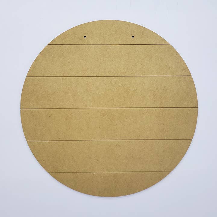 Wood Shape- Reversible Shiplap/Smooth Circle for wholesale by Studio 29 Eleven