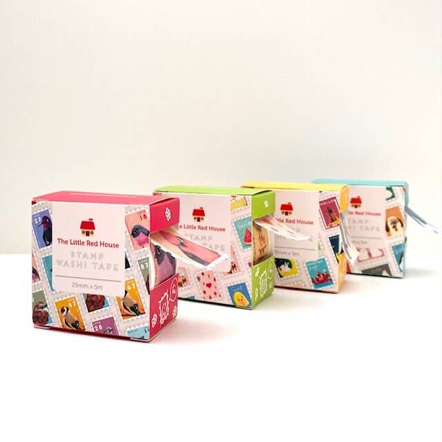 The Little Red House - Venta al por mayor Cinta washi - Cinta Washi con estampado de pajaritos de 2,5 cm2