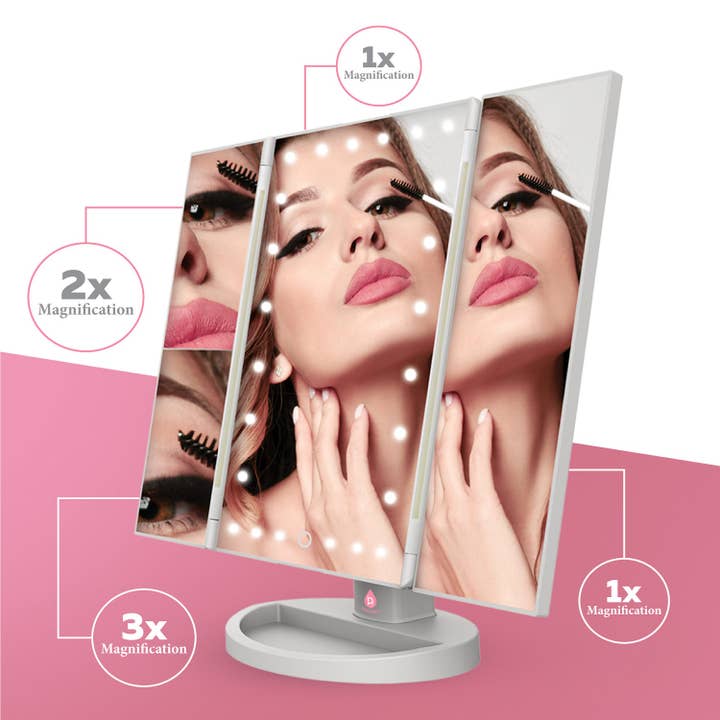 Pursonic - Wholesale Vanity Mirror - Tri Fold LED Vanity Mirror3