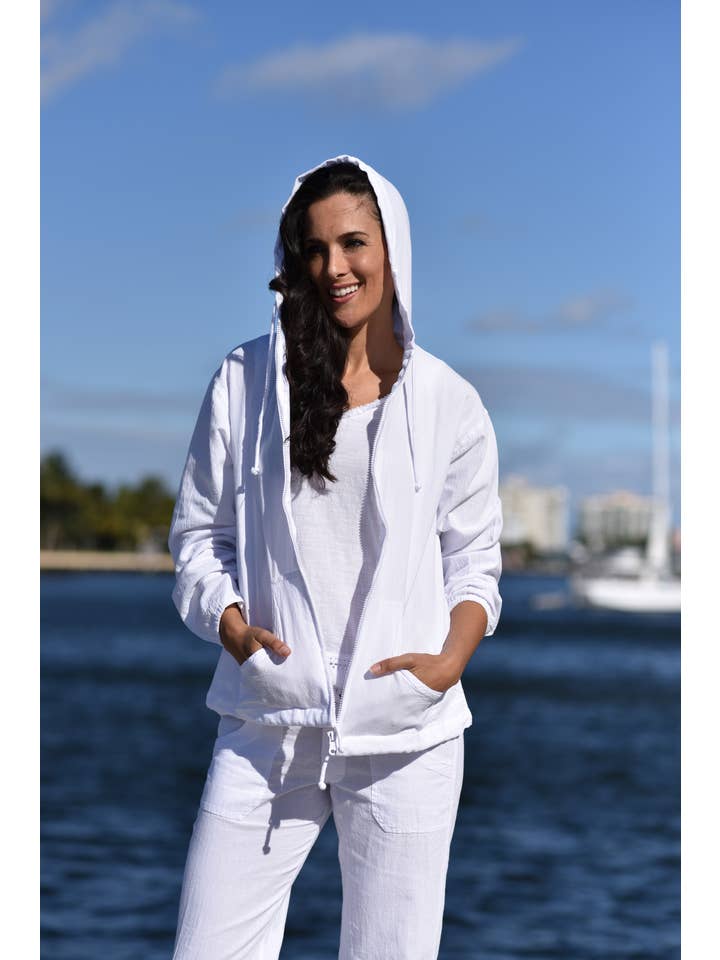Cotton Natural - Wholesale Hoodie - Women's - Cotton Wind Jacket1