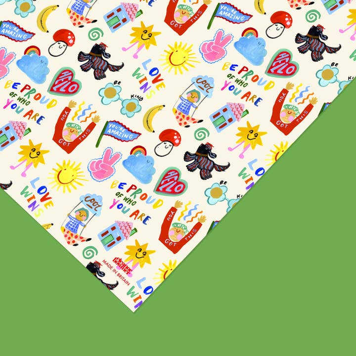 Doodles Gift Wrap for wholesale by Eleanor Bowmer
