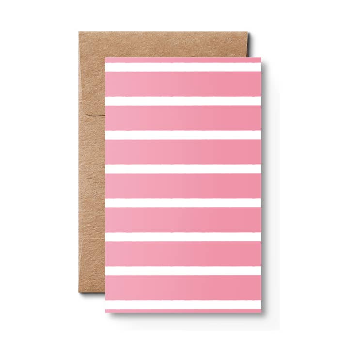 Stripetown Pink, Geschenkanhänger für den Großhandel von Karte Design Berlin