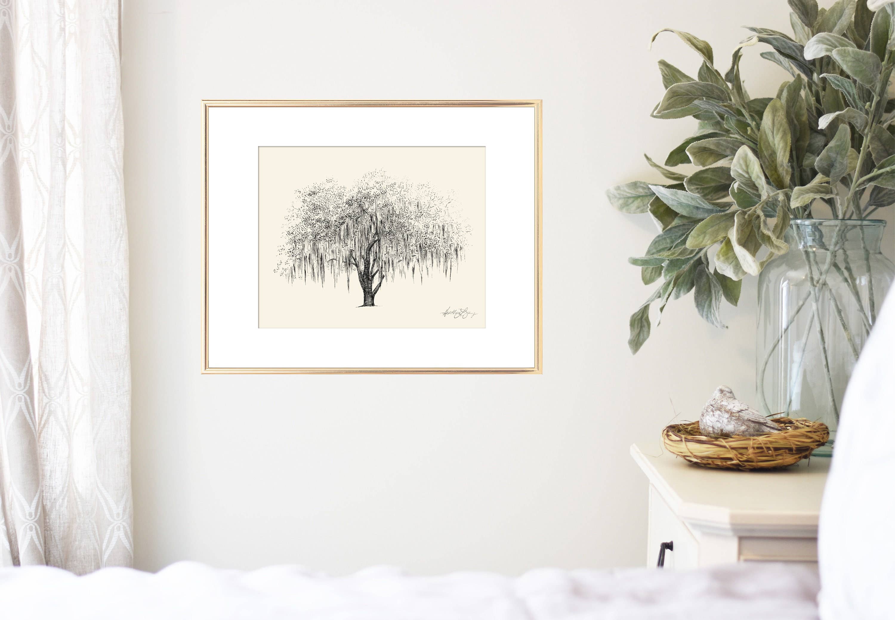 Fly Young Studio - Wholesale Art Print - Hunter Oak Tree - Southern Live Oak Tree Signed Art Print2