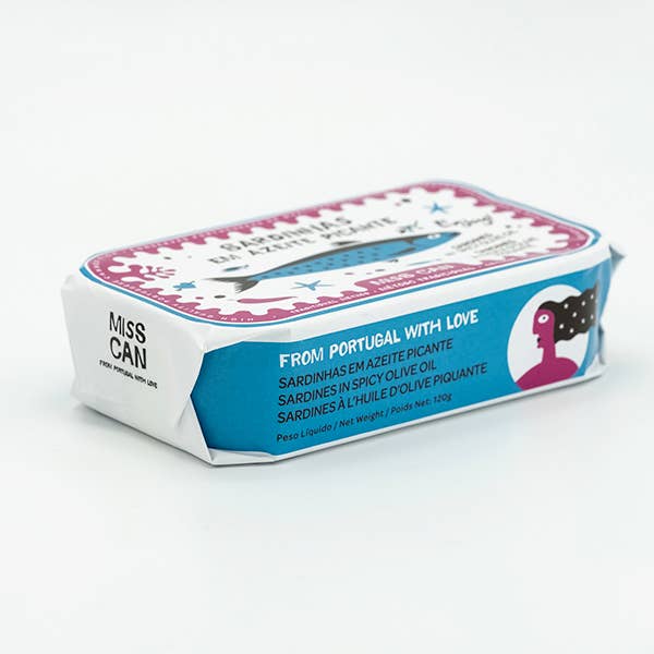 Miss Can by Tin2Table - Wholesale Tinned Fish - SARDINES IN SPICY OLIVE OIL
7
