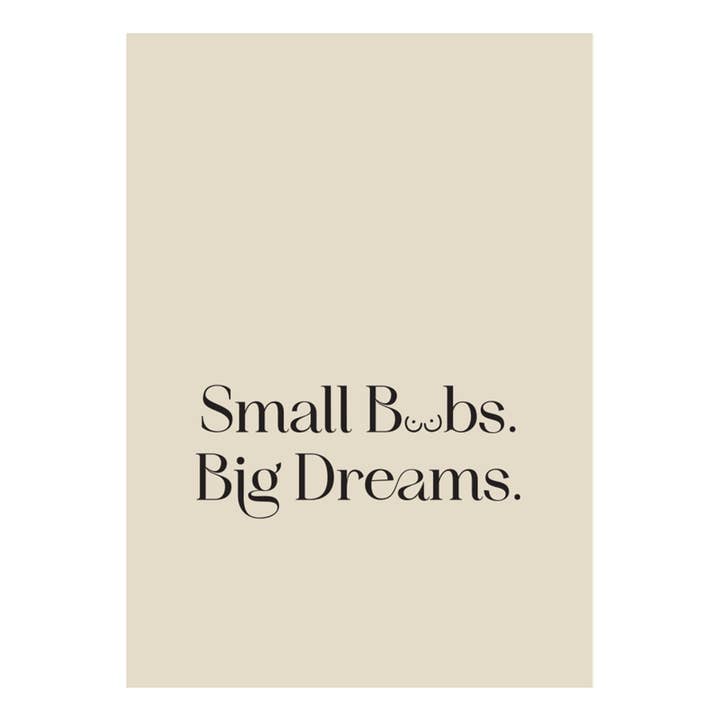 Cartolina "Small Boobs" per la vendita all'ingrosso da parte di Kaufhaus Mitte