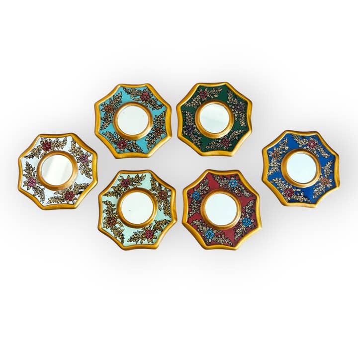 Zoe Artcrafts - Wholesale Wall Mirror - Handmade Decorative Peruvian Mirrors 3" - Home Decor