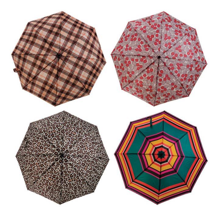 Rainy Day Kompaktschirm Asst S/12 für den Großhandel von Manual Woodworkers and Weavers, Inc.