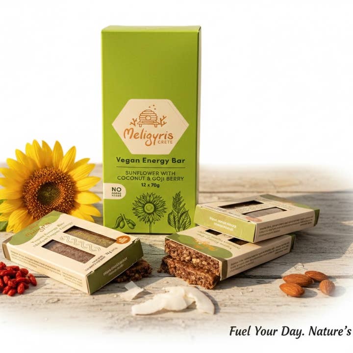 ALETA FARMS - Wholesale Snack Bar - Vegan Energy Bar, Sunflower Seed & Oat Bar, Retail Display 12