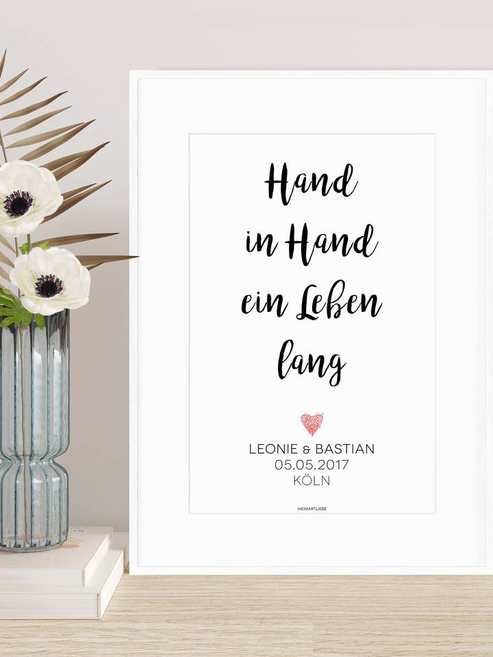 BODA - MANO A MANO PARA TODA LA VIDA para venta al por mayor de HEIMARTLIEBE®