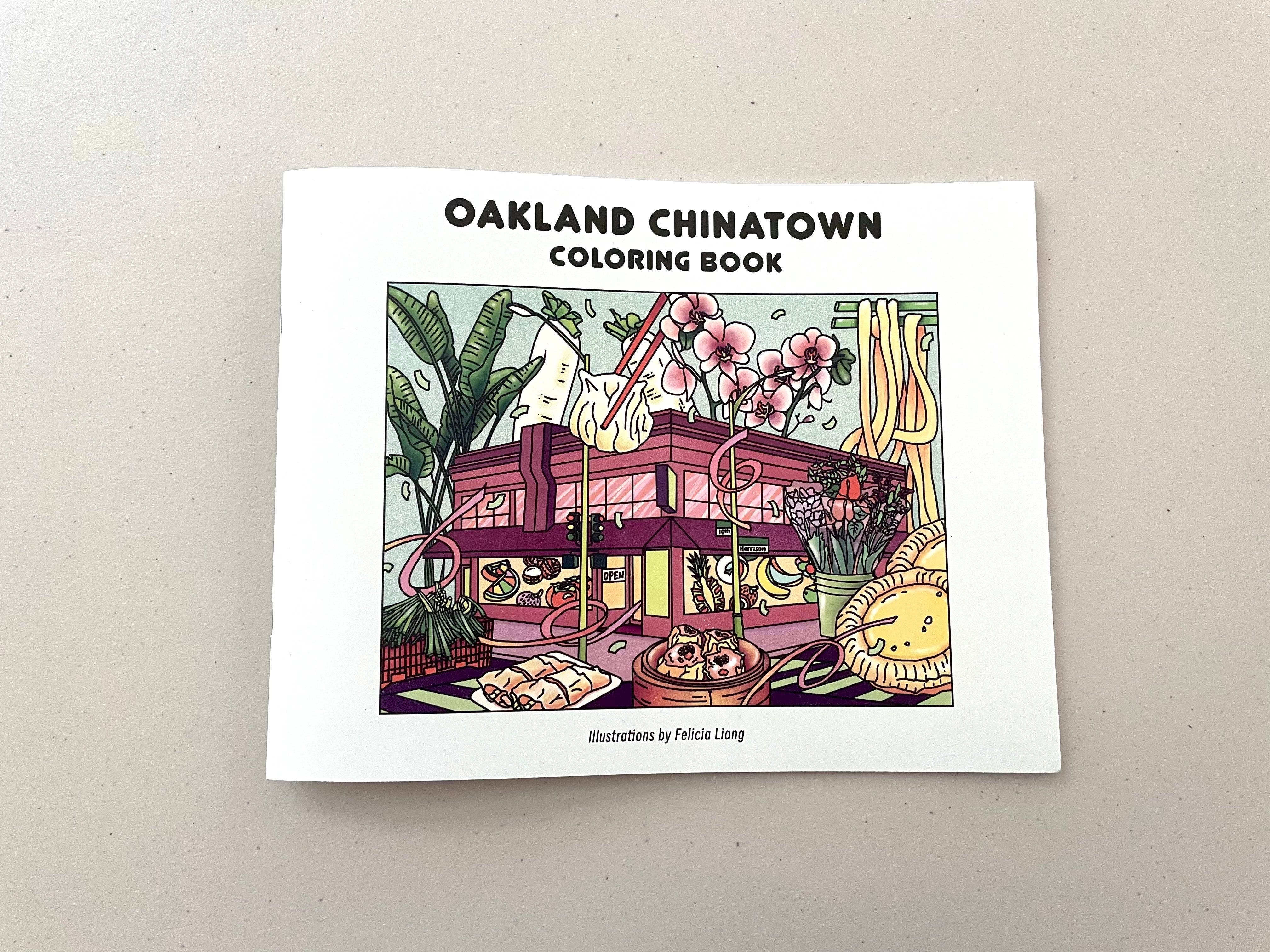 Felicia Liang - Wholesale Coloring Book - Adult - Oakland Chinatown Coloring Book0