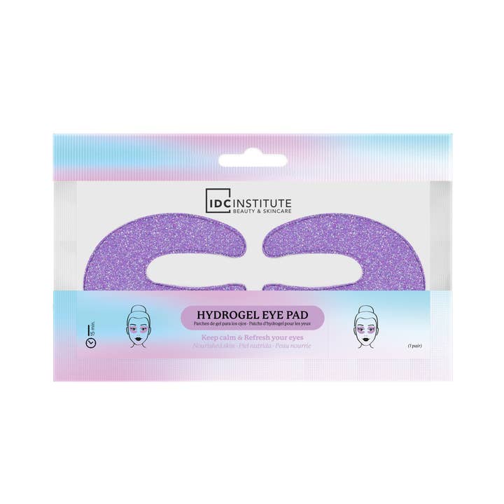 Idc Institute Patch Idratanti a Forma di C con Glitter Viola per Occhi per la vendita all'ingrosso da parte di Aquarius Cosmetic SLU