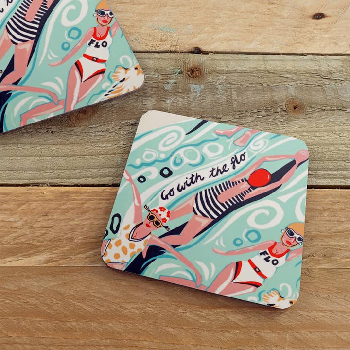 Port and Lemon - Wholesale Coasters - Go with the Flo Coaster