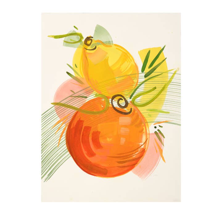 Orange and Lemon | Fine Art Print | 8”x10” Paper for wholesale by Kristin Cronic Studio