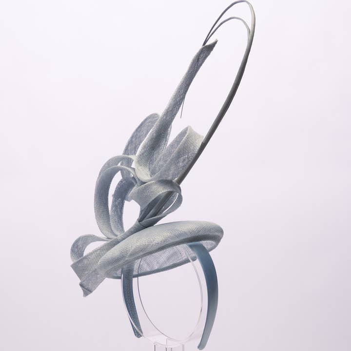 KaKyCo - Wholesale Straw Hat - Women's - Sinamay Fascinator Headband, Ribbon 3D Design | 5909H12