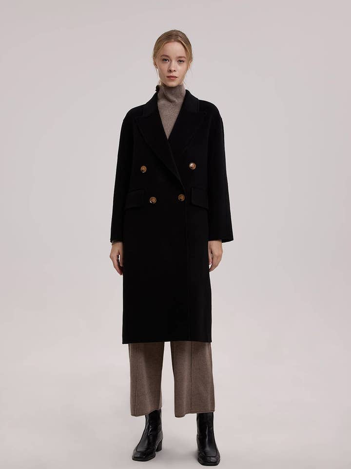 Camille Long-Wool-Cashmere Trench Coat for wholesale by NAP