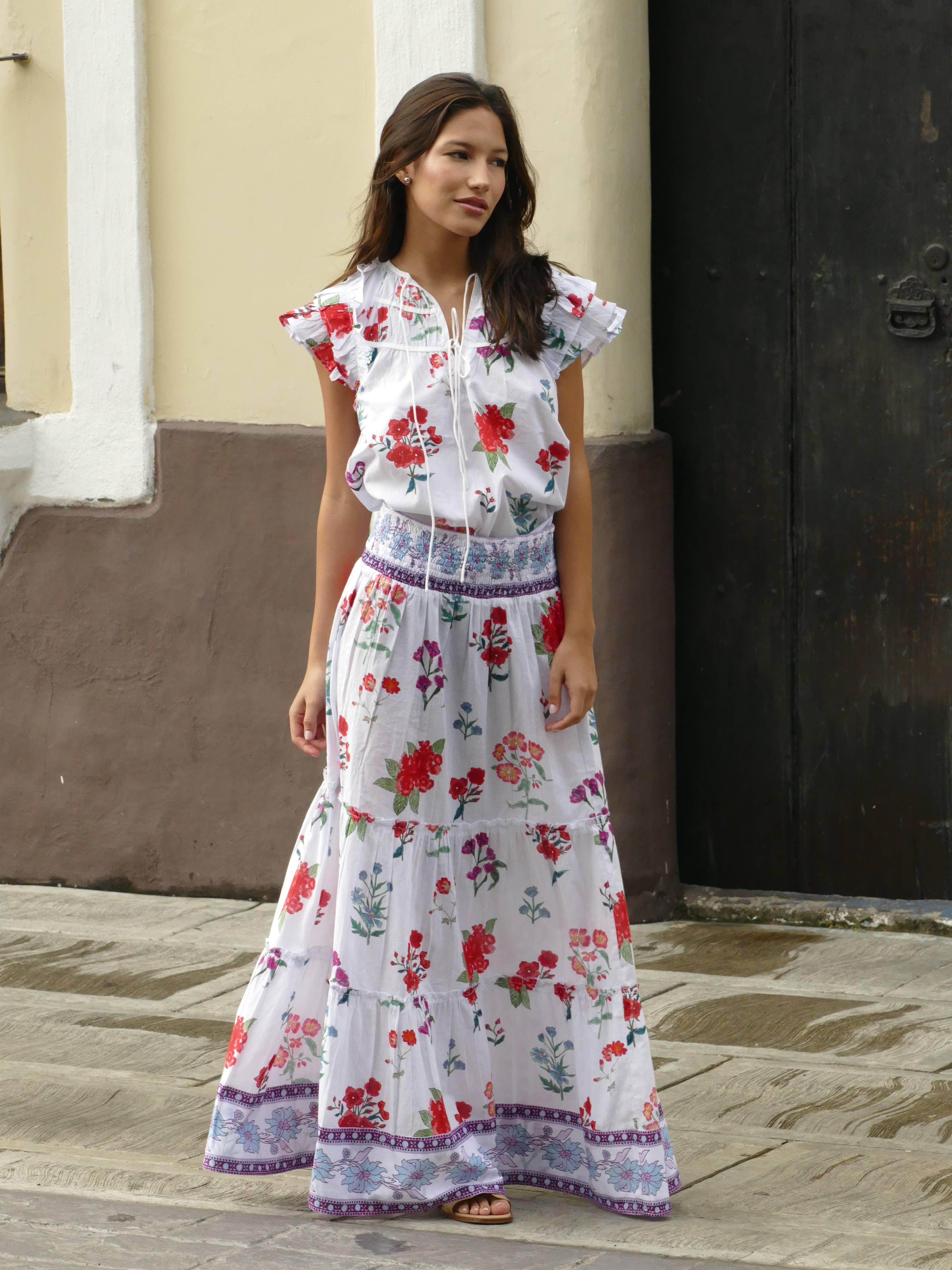 Cristi Top. Wild Flowers for wholesale on Faire0