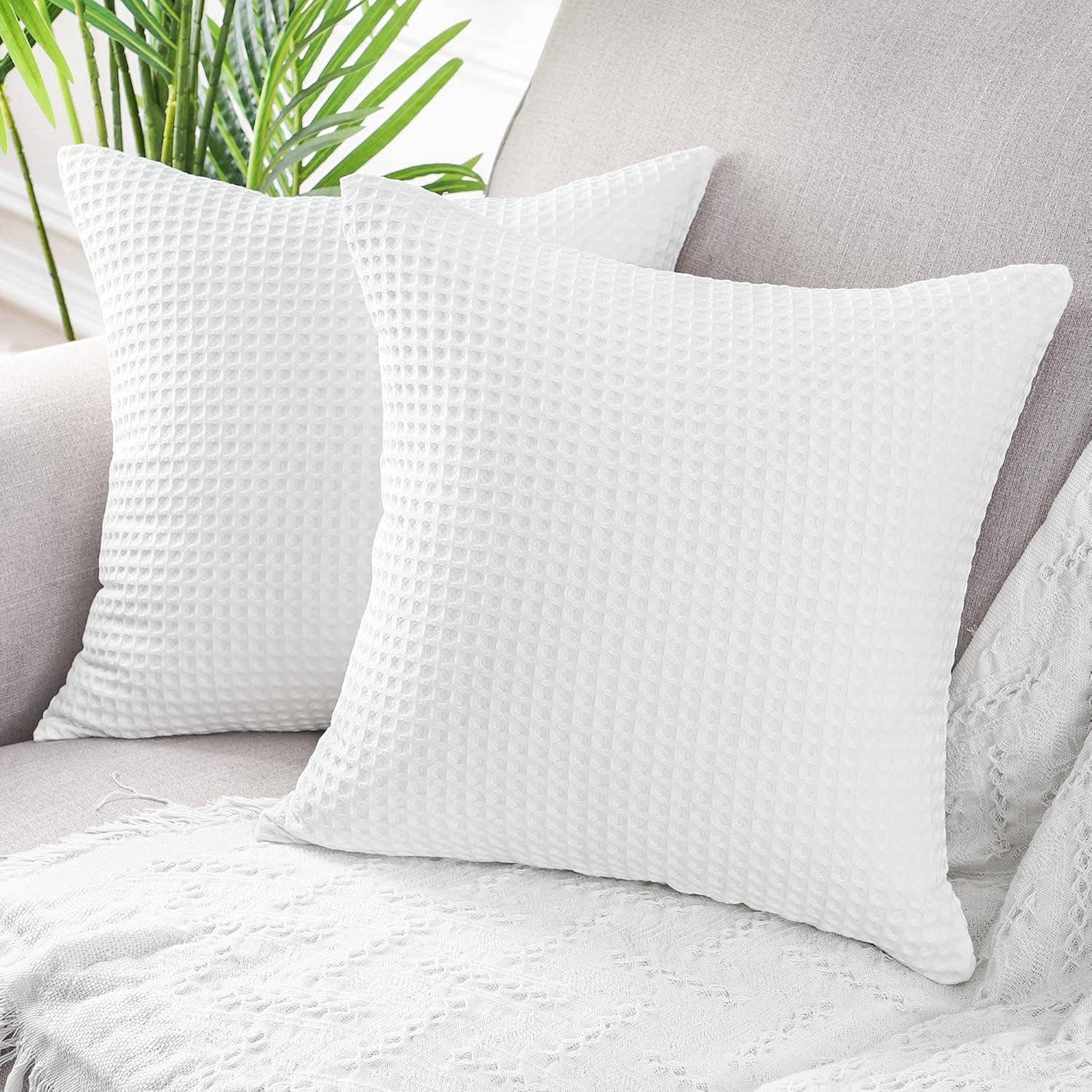 Allure Bath Fashions - Wholesale Bedding pillowcase/sham - Hotel Waffle Cushion Covers Two Pack - 100% Cotton9