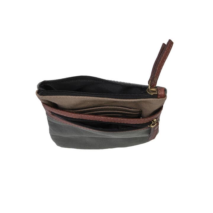 Mona B. - Wholesale Crossbody Bag - Women's - Ava Up-Cycled Canvas Women's Crossbody Bag3