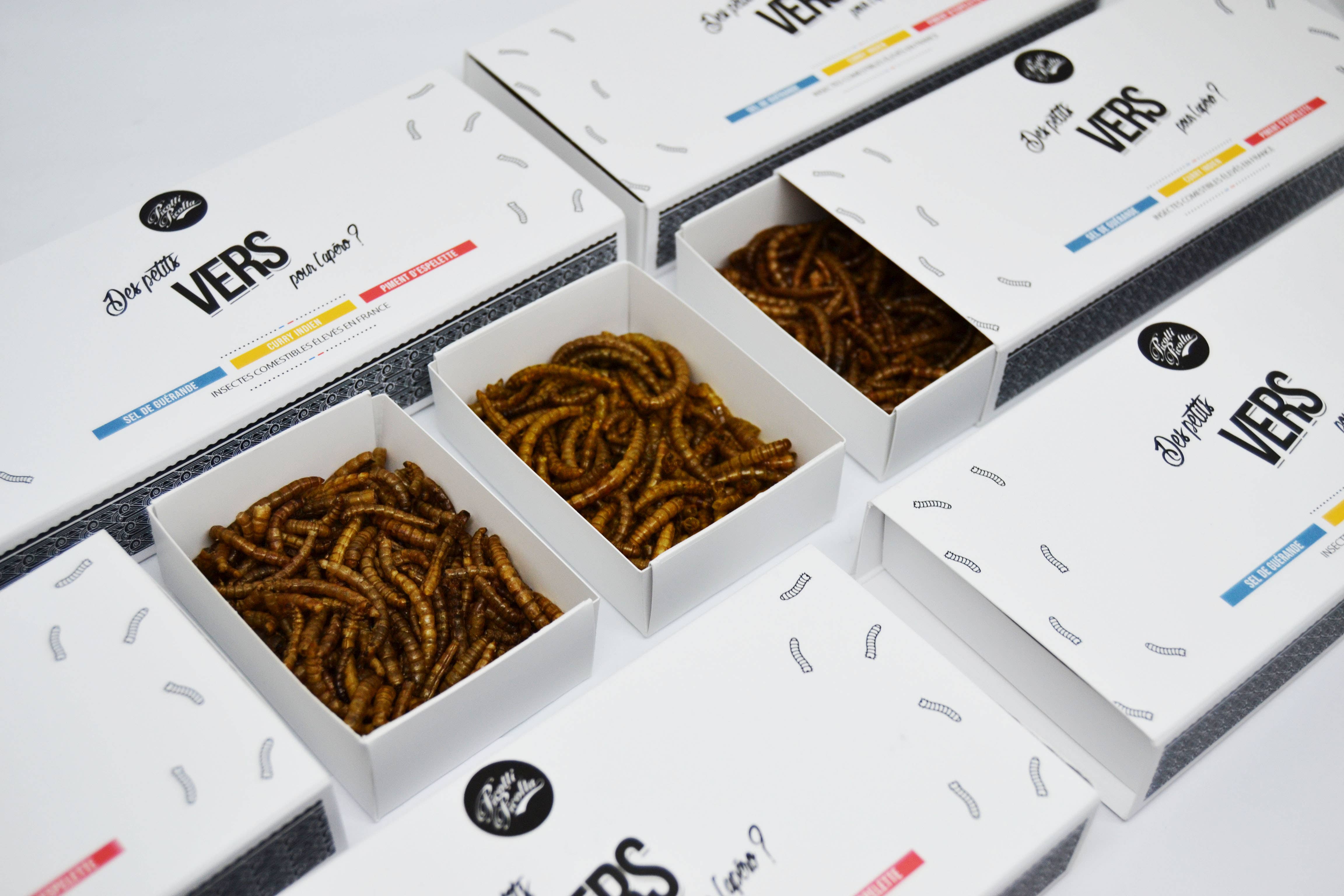 La cerise sur l'apéro - Vendita all'ingrosso Cracker - Insetti commestibili - Confezione da 3 gusti1