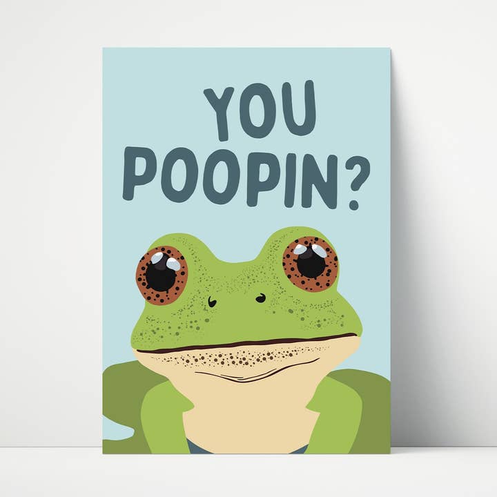 You Poopin - Funny Bathroom Wall Art Print for wholesale by Print Twenty Two