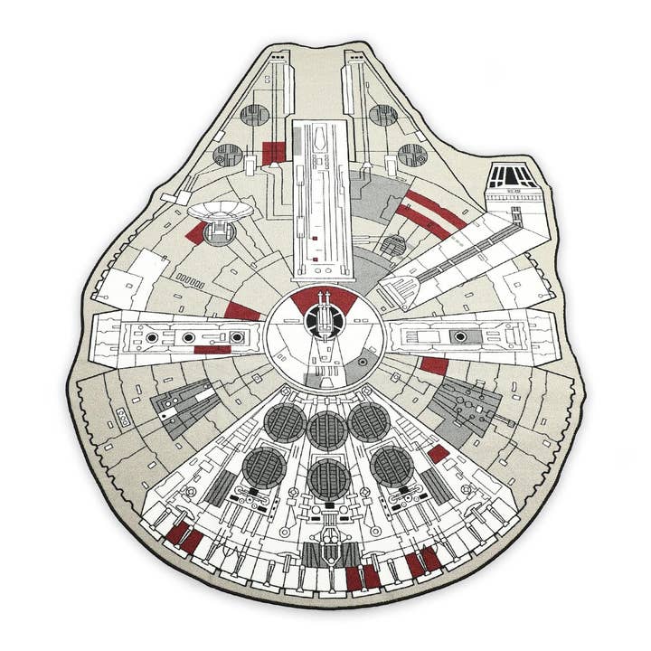 Star Wars Millennium Falcon Large Area Rug | 79 x 104 Inches for wholesale by Toynk