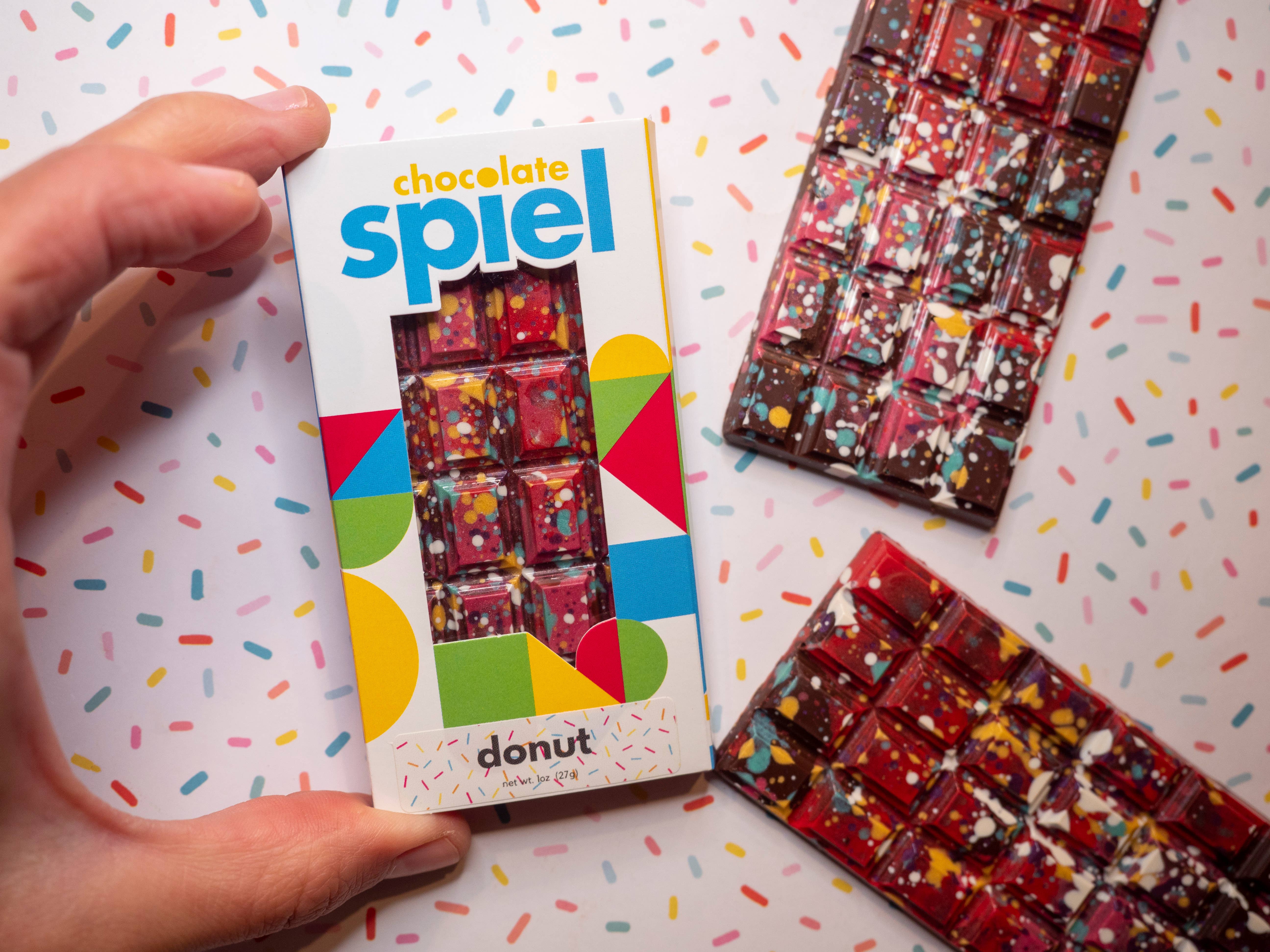 ChocolateSpiel - Wholesale Chocolate Bar - Donut chocolate bar | bean to bar chocolate | vegan3