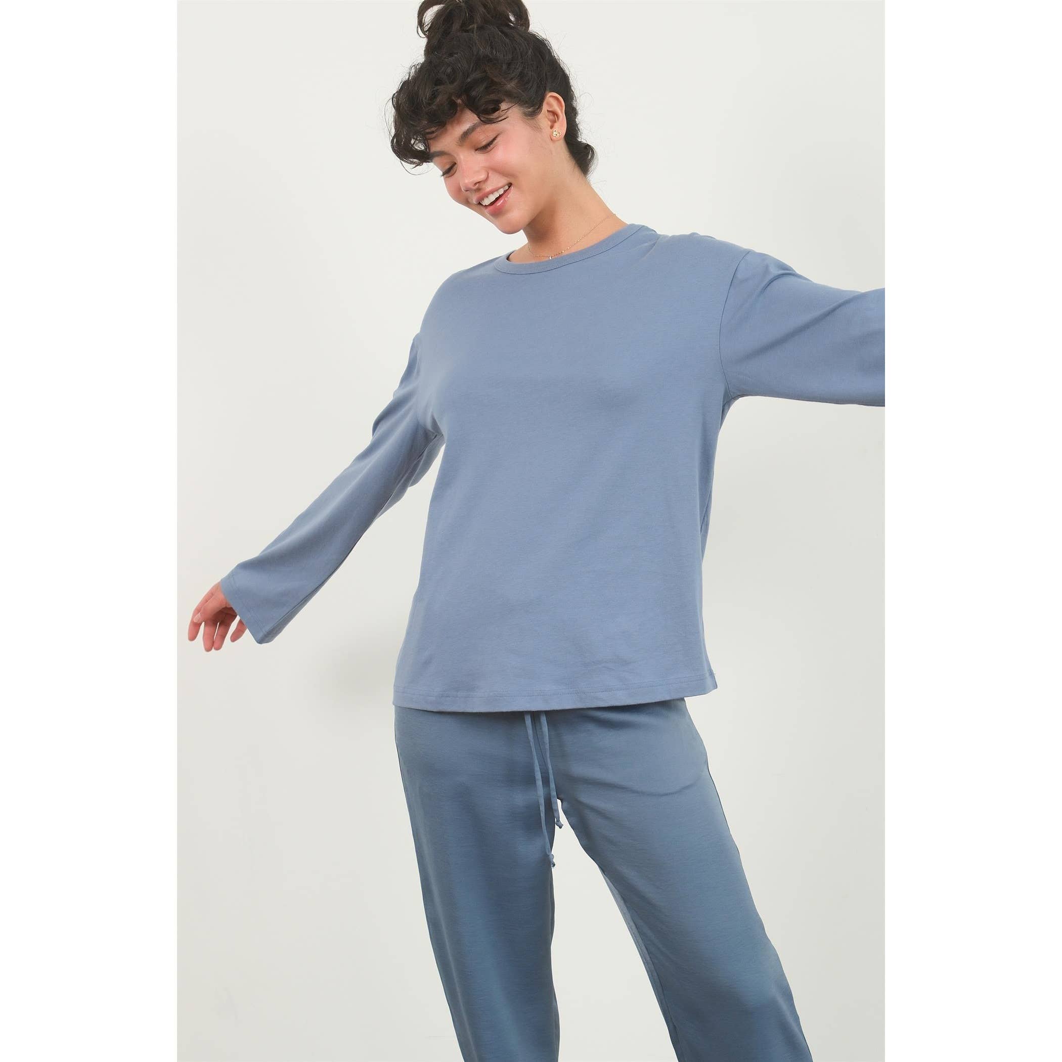 HYFVE – wholesale T-shirt (utan tryck) – Dam – Långärmad T-shirt med rund hals0