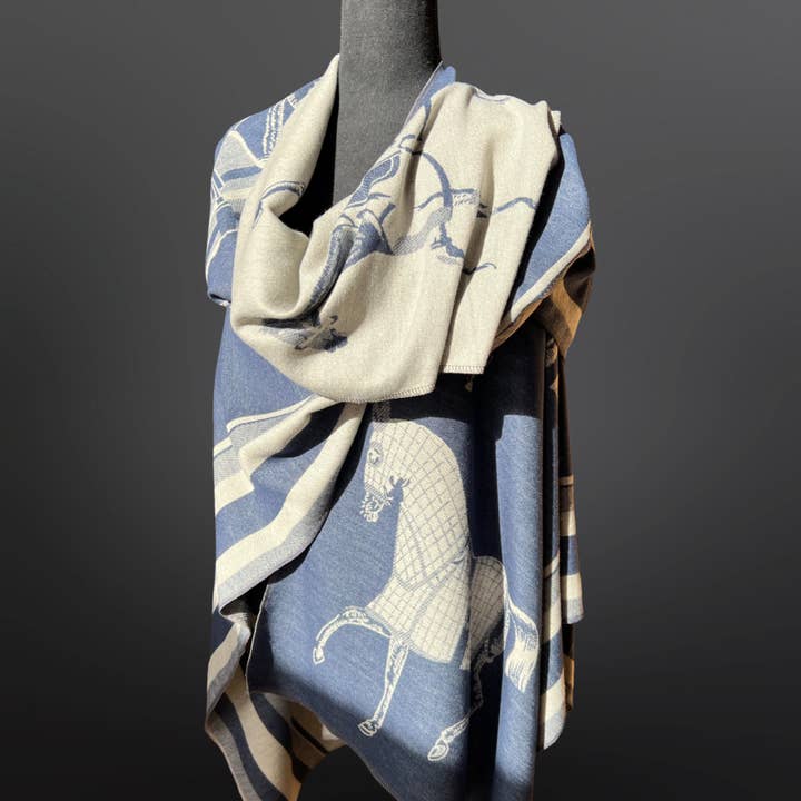 Westrian International - Wholesale Wrap – Women's - Equestrian Horse Blanket Shawl Wrap Scarf1