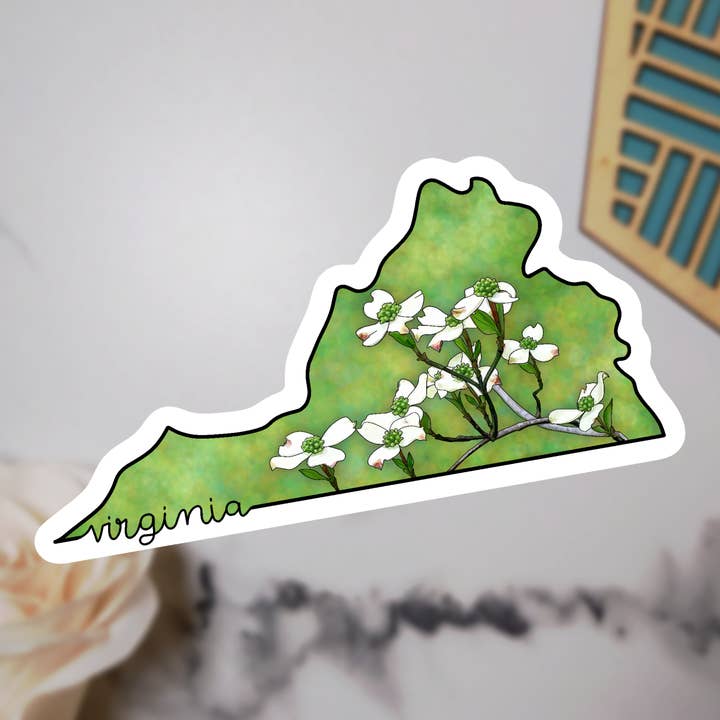 Pegatina flor del estado de Virginia para venta al por mayor de Jelly Jean Designs