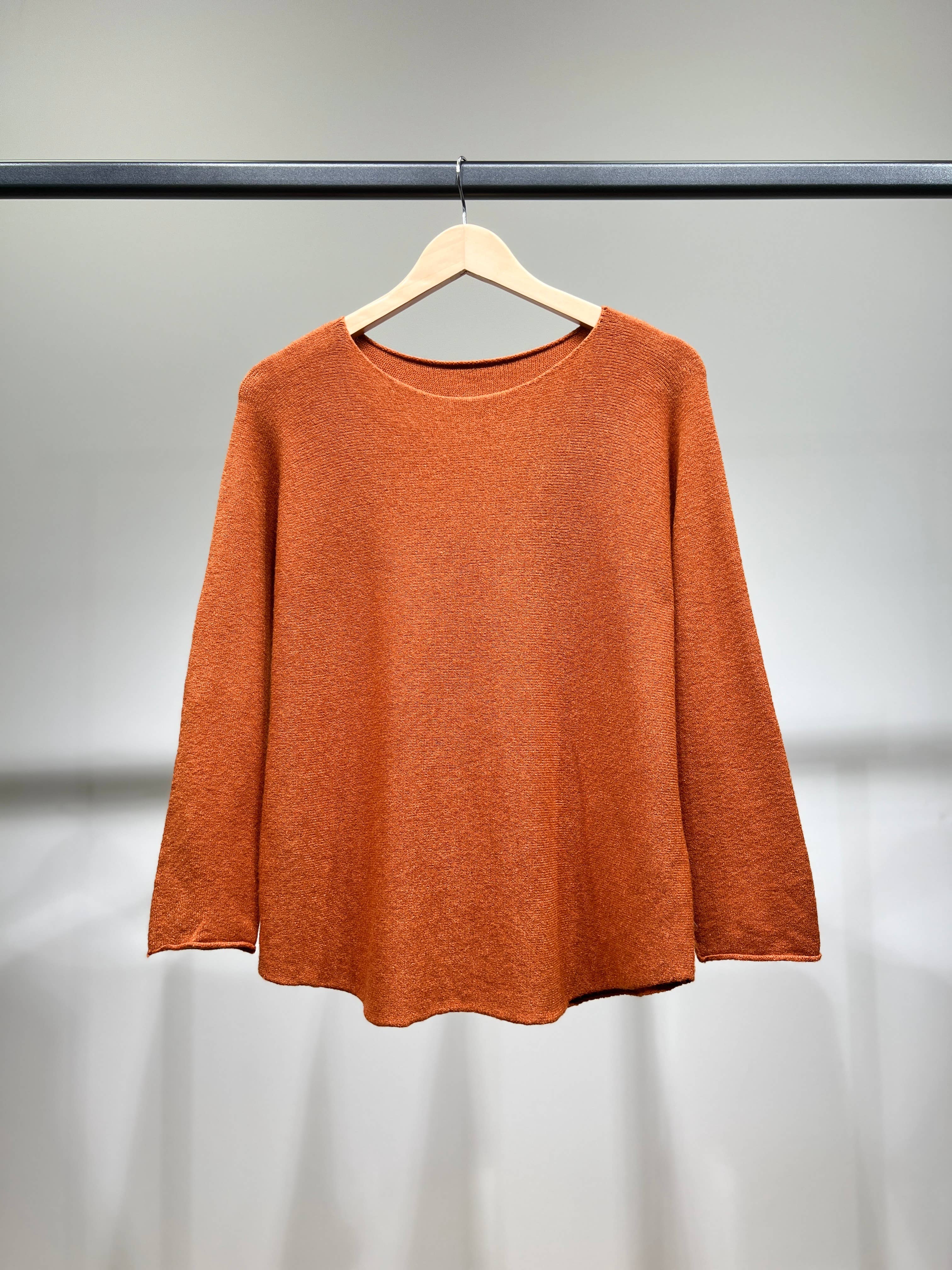 L'Emotion - Vendita all'ingrosso Maglione tricot - Donna - Maglione lavorato a maglia a maniche lunghe con scollo tondo in viscosa     1