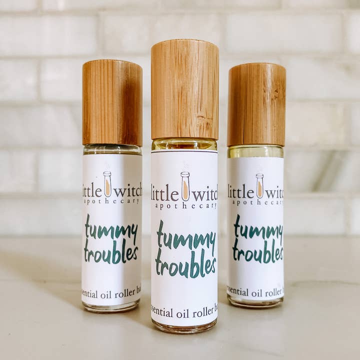 Tummy Troubles Roller Ball for wholesale by Little Witch Apothecary
