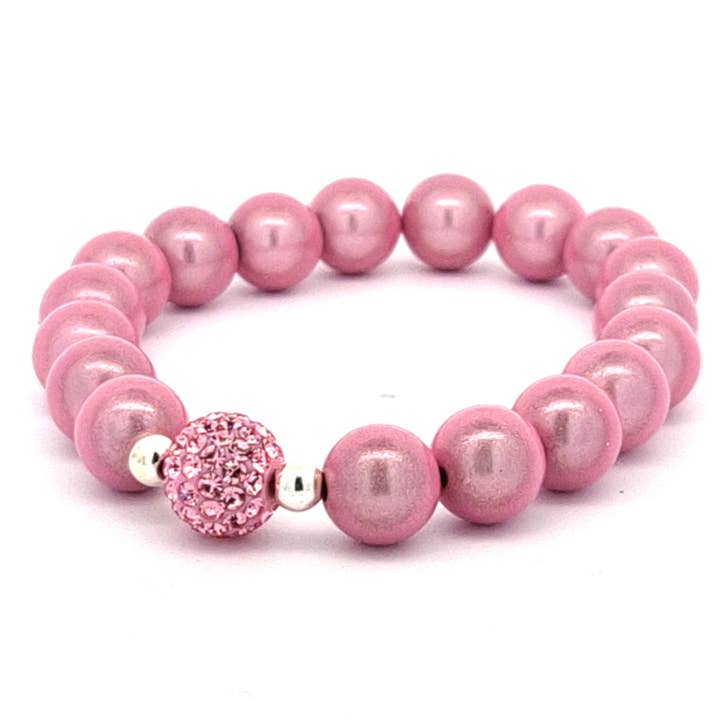 Bracelet little Funky 10mm rose for wholesale by Impala