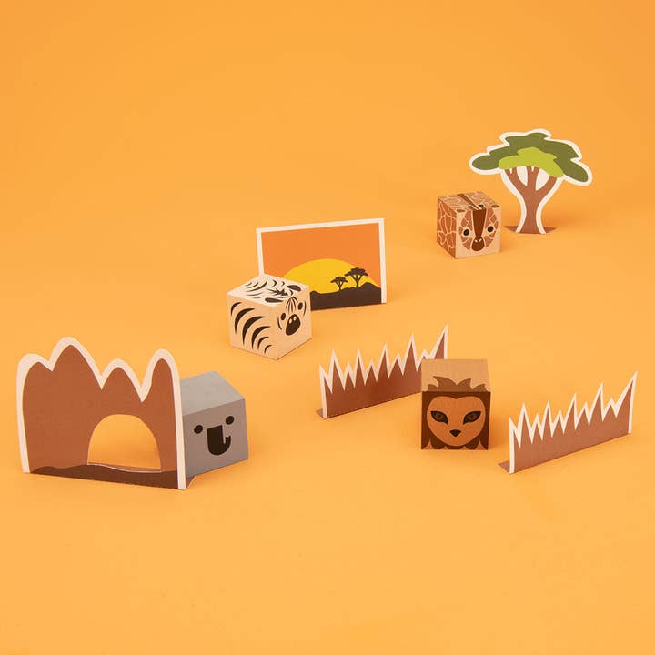 Uncle Goose Cubelings Safari Blocks for wholesale by Uncle Goose