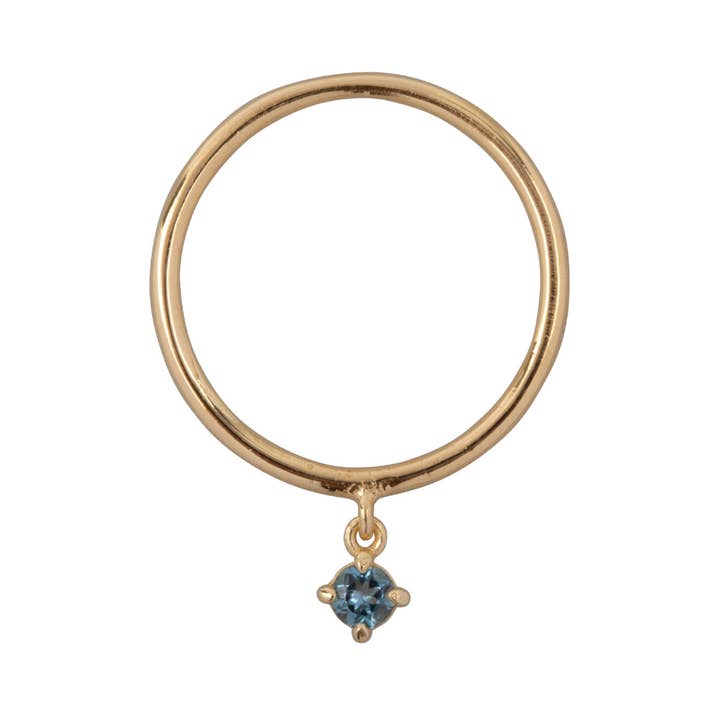 Anel de topázio Mångata london | joalharia ética e sustentável por atacado de Ana Dyla