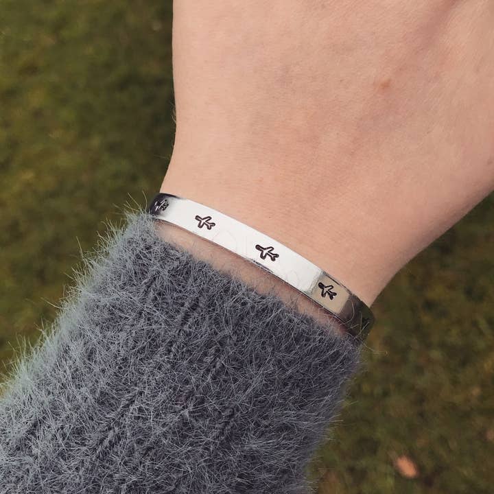 Black Tied - Wholesale Manchet-armband - Luchtvaart Armband | Reisliefde Vliegtuig Wereld3