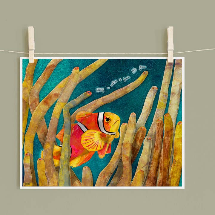 Clownfish - print for wholesale by Found & Rewound