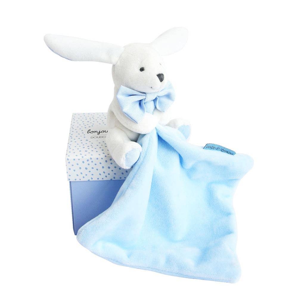 Doudou Et Compagnie - Vente Peluche – enfant et bébé - Hello Baby Couverture avec lapin en peluche animaux en peluche5