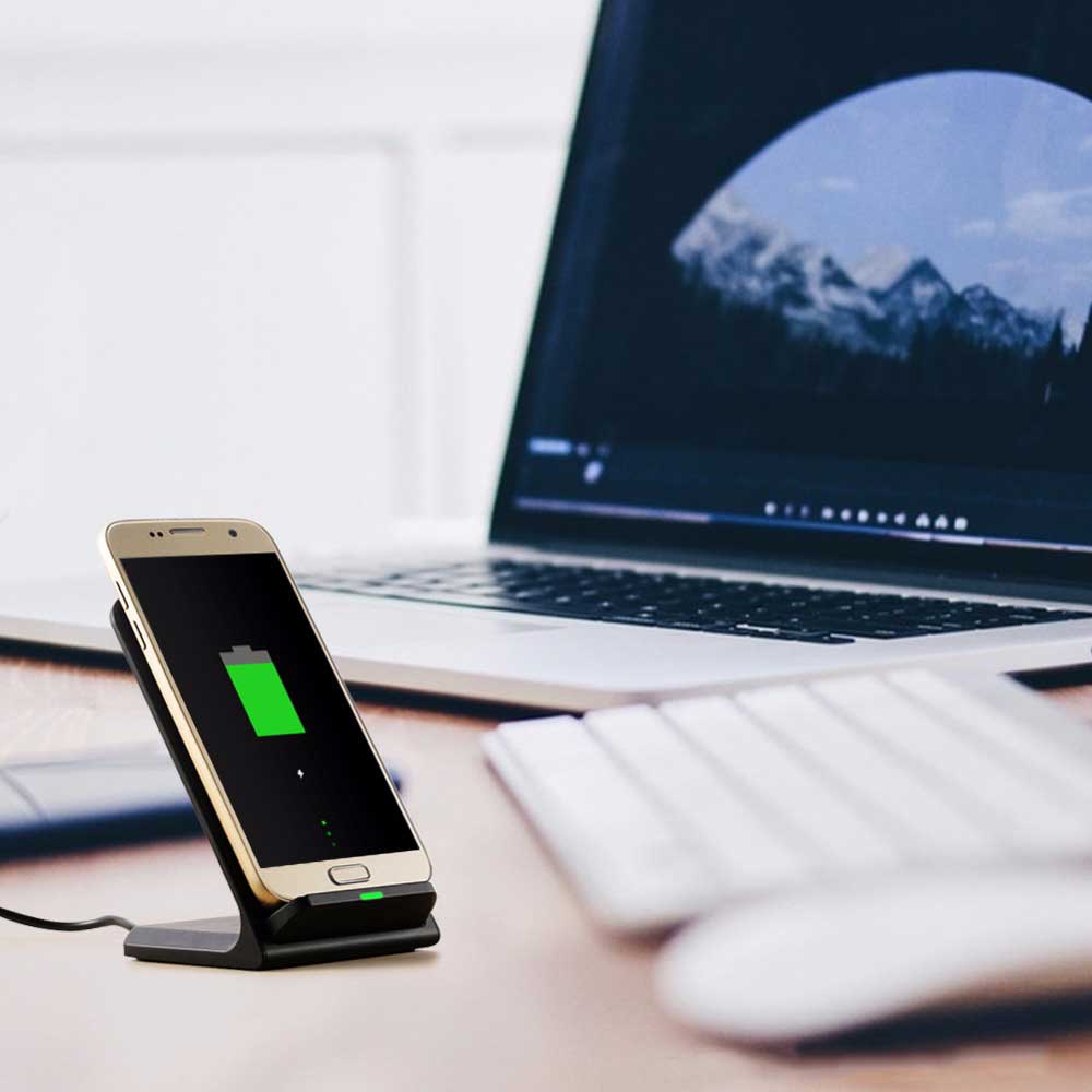 LAX Gadgets – wholesale Charging dock – Fast Qi Wireless Charger Stand - Retail Pack3