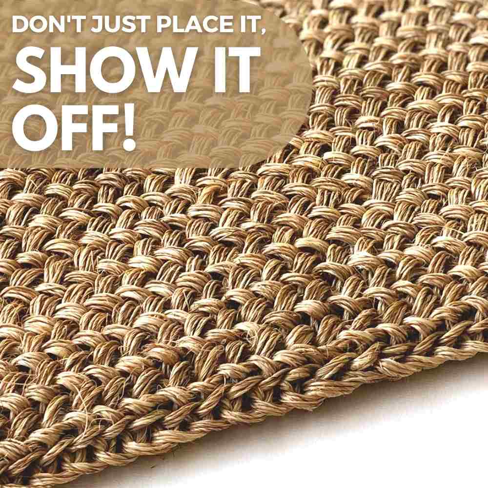 CoffeeRugs - Wholesale Door Mat - Indoor Doormat, Sisal Entryway Rug - Natural Color3