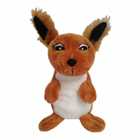 5" Daxa the Squirrel Finger Puppet (Artist: Bill Helin) for wholesale by Soft Stuff Creations, Inc.
