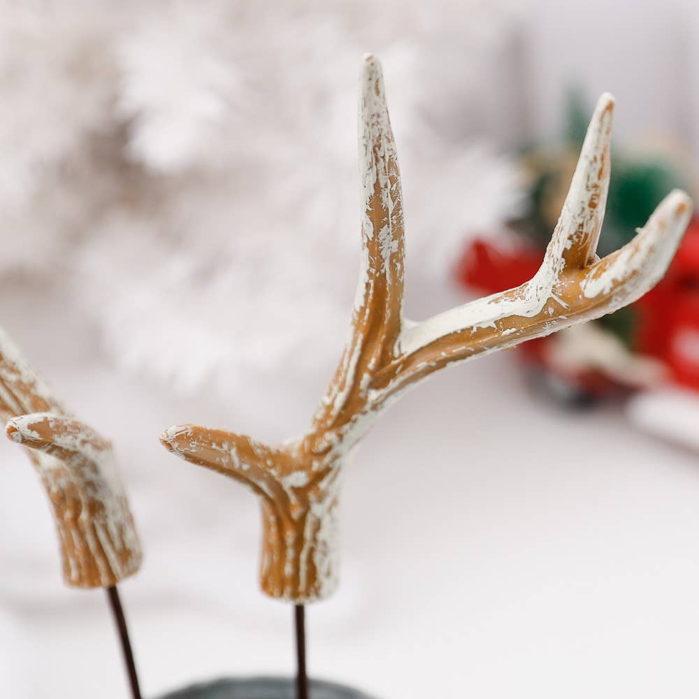 Factory Direct Craft - Wholesale Artificial Flowers - 13"  Faux Deer Antler Stems (Pack of 2)6