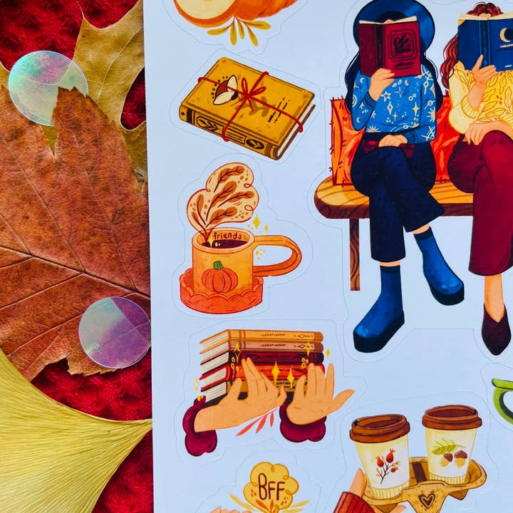 Split Moon Studios - Wholesale Sticker - Friendship Sticker Sheet Decorative Sticker1