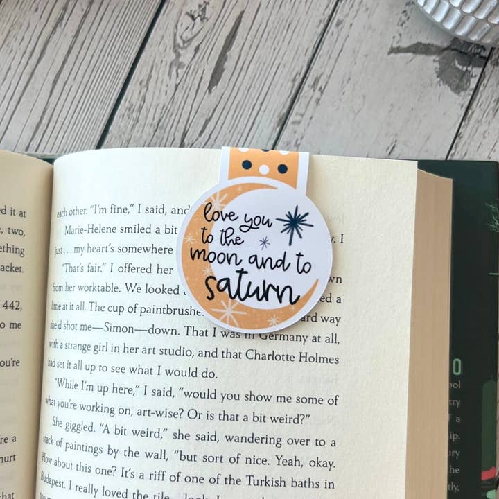 Mav & Molly Designs - Wholesale Bookmark - Love You To The Moon Magnetic Bookmark1