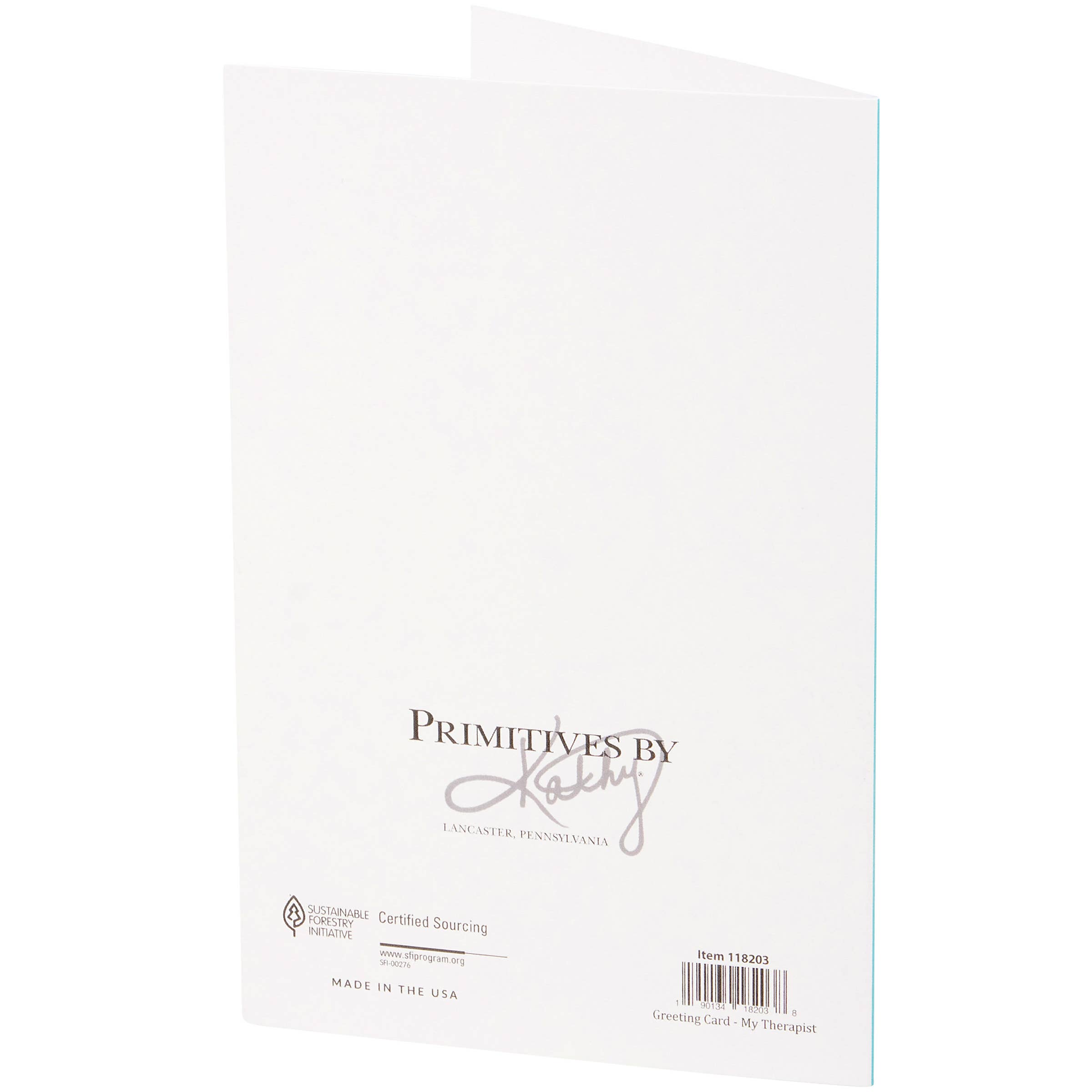 Primitives by Kathy - Wholesale Everyday Greeting Card - My Therapist Greeting Card1