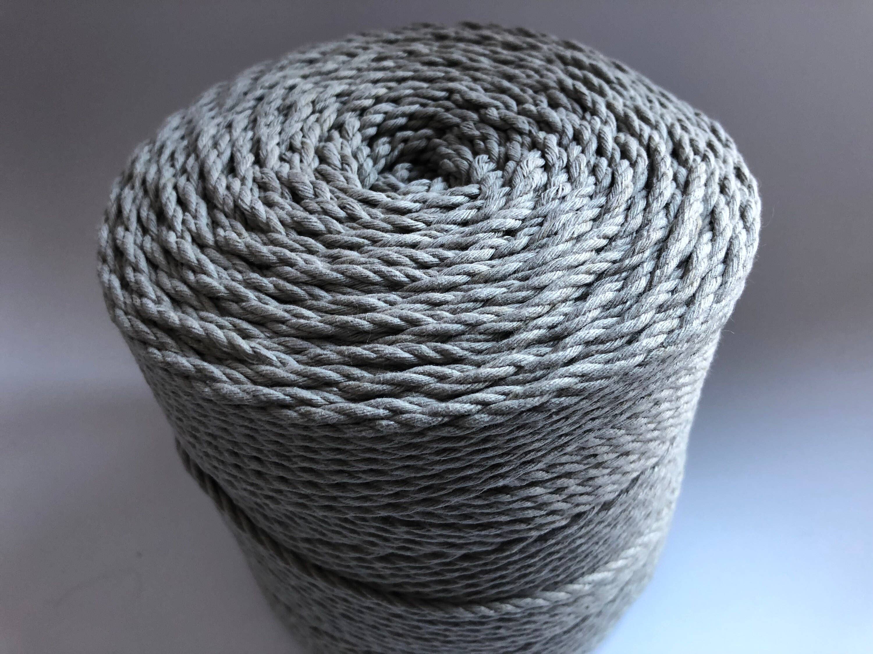 woolexperts - Vendita all'ingrosso Attrezzature per lavoretti e fai da te - Cordoncino in cotone per macramè da 3 mm, fune e corda per uncinetto6