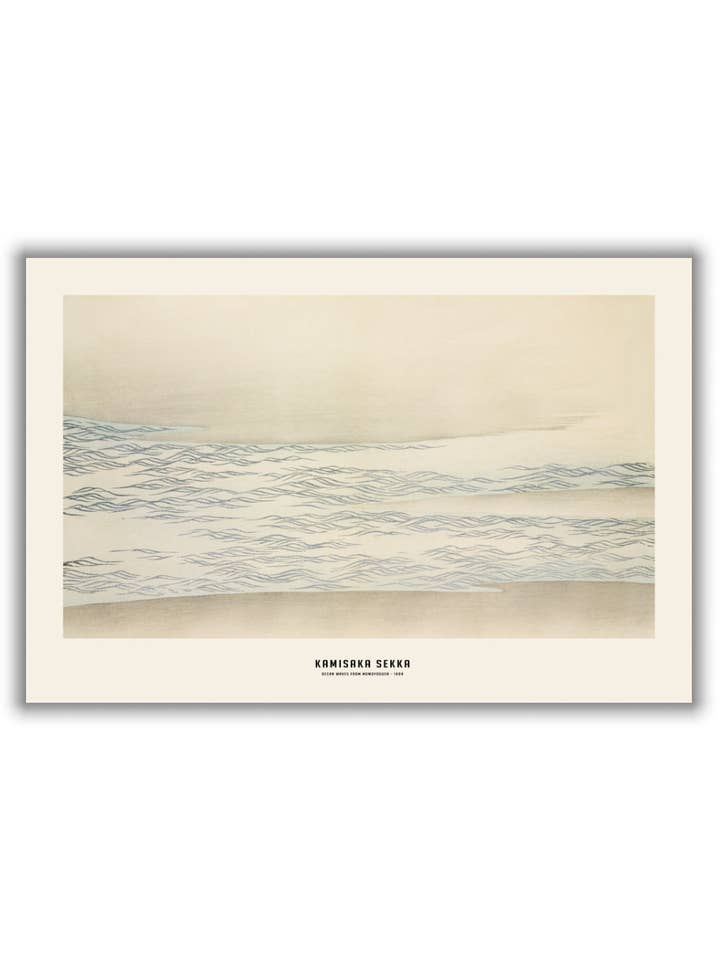 Kamisaka Sekka - Ocean waves from Momoyogusa for wholesale by Stanley Print House