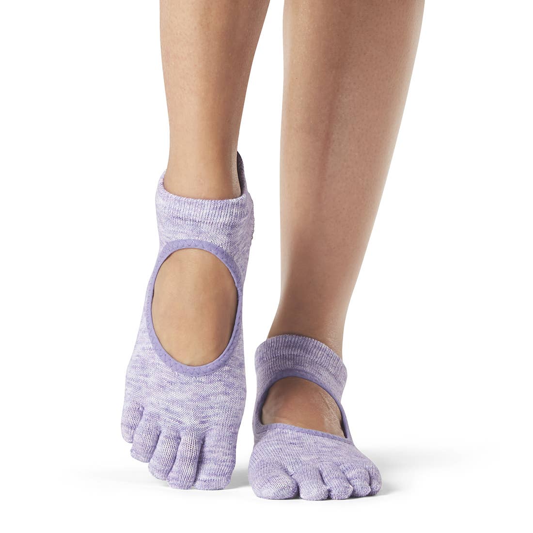Toesox - Vente Chaussettes – femme - Grip H/T Bellarina Heather Violet2