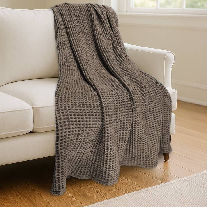 Levtex Home - Wholesale Throw Blanket - Waffle Blanket Throw6